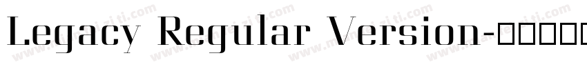 Legacy Regular Version字体转换